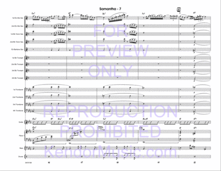 Samantha Samantha Jazz Ensemble scores gallery preview page 8