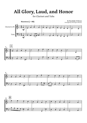 All Glory, Laud, and Honor (for Clarinet and Tuba) - Easter Hymn