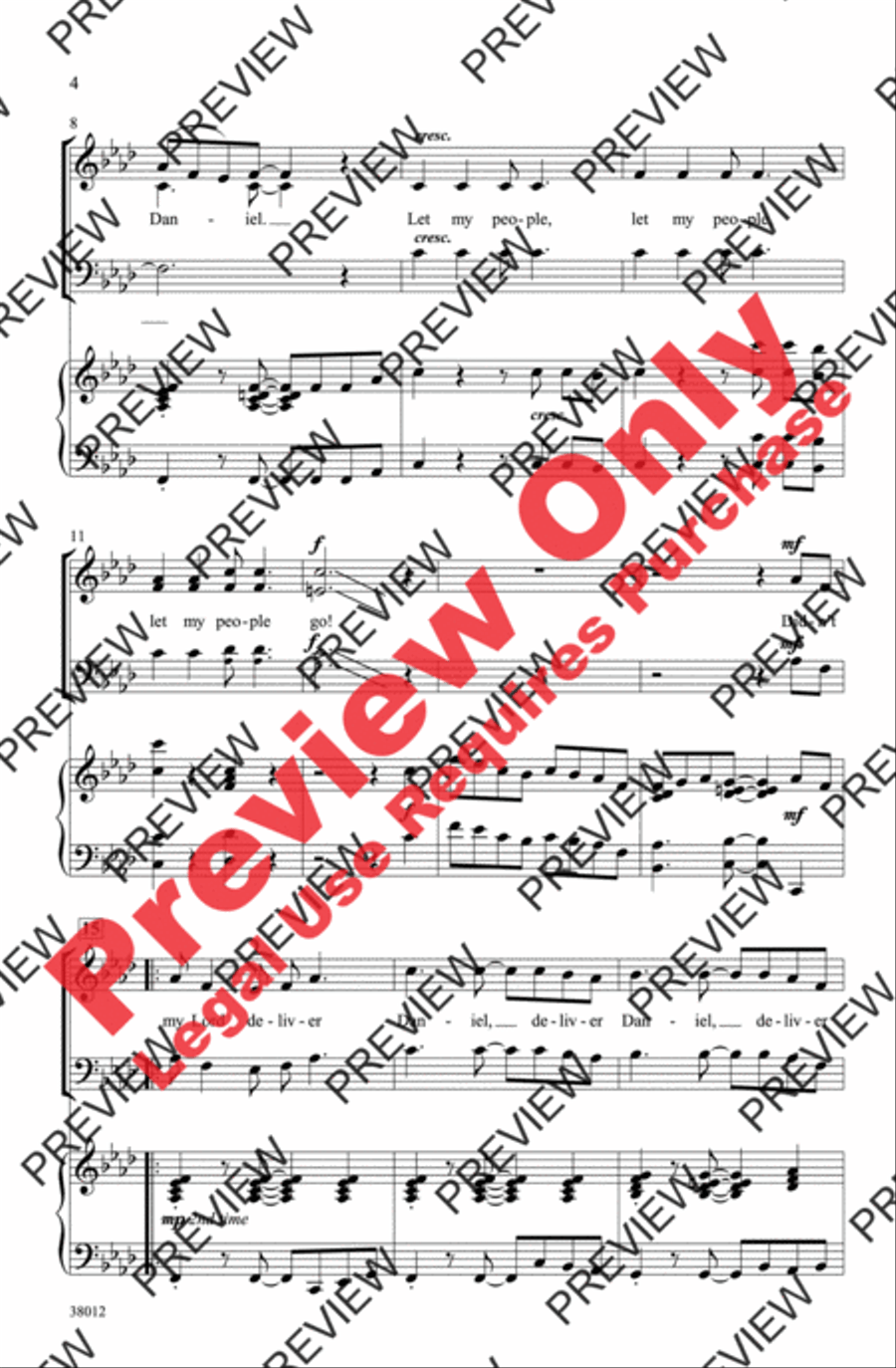 Moses and Daniel 3-Part scores gallery preview page 3