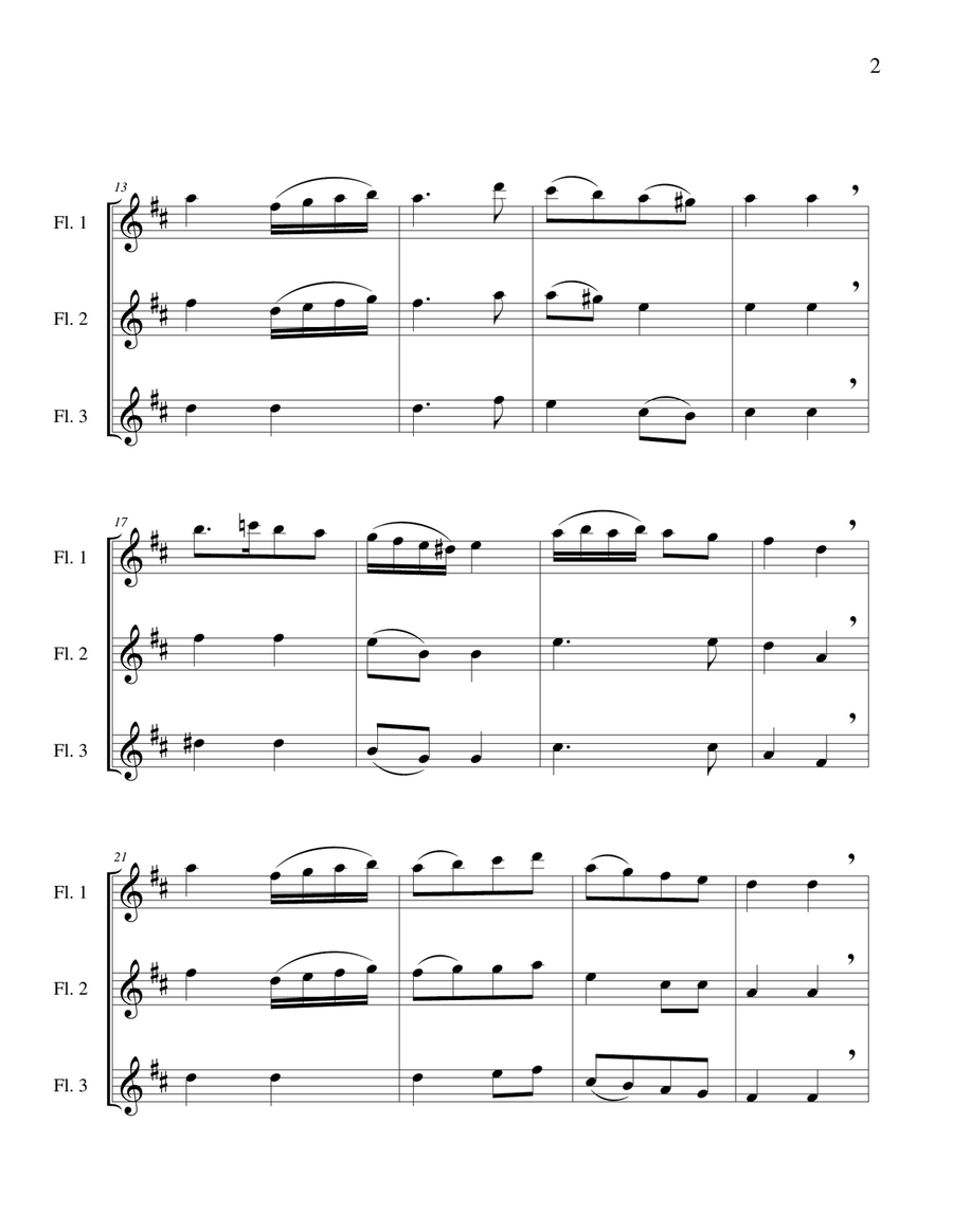 Contradance, Hob. 31c - Flute Trio Flute Trio scores gallery preview page 4