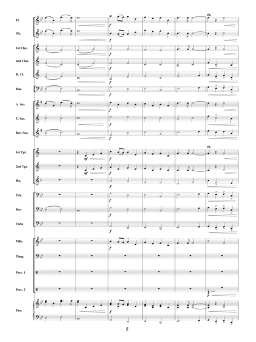 Dreams of Victory Concert Band scores gallery preview page 4
