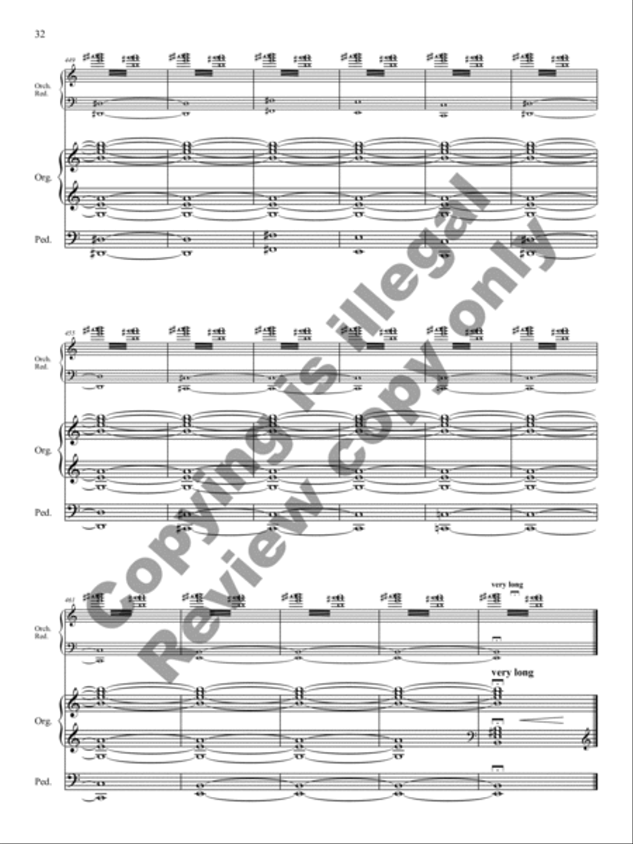 Triptych for Organ and Large Orchestra Orchestra scores gallery preview page 10