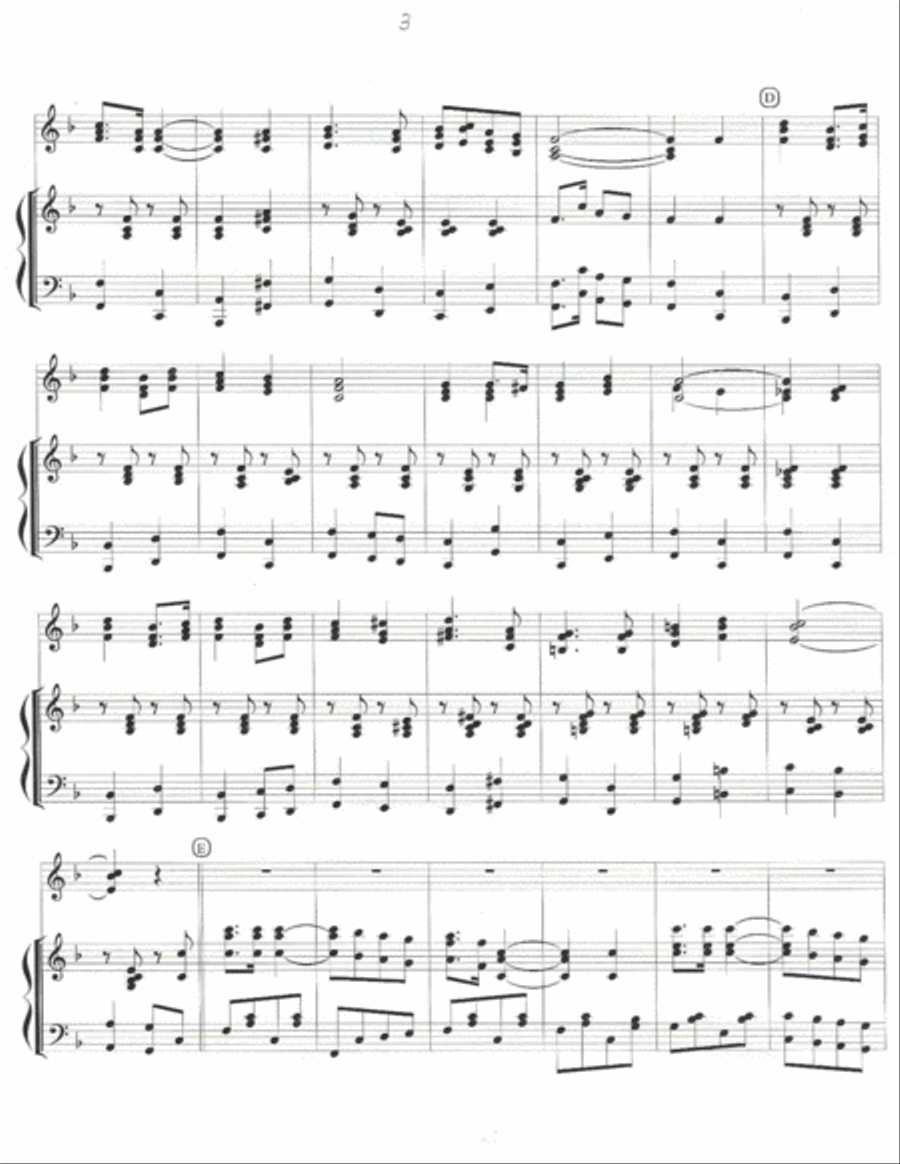 MARCH FOR LIBERTY (trumpet trio w piano accomp.) Trumpet Trio scores gallery preview page 5