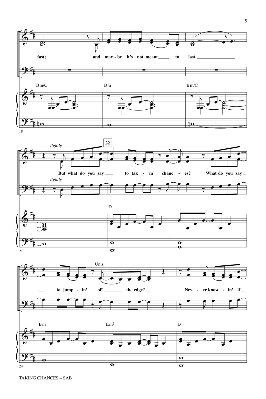 Taking Chances 3-Part scores gallery preview page 3