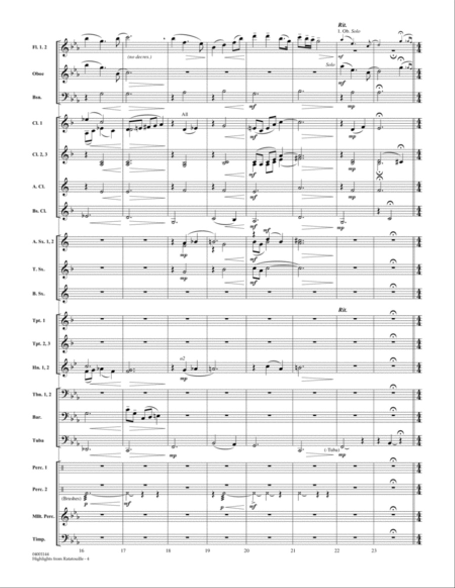 Highlights from Ratatouille - Full Score Score scores gallery preview page 4