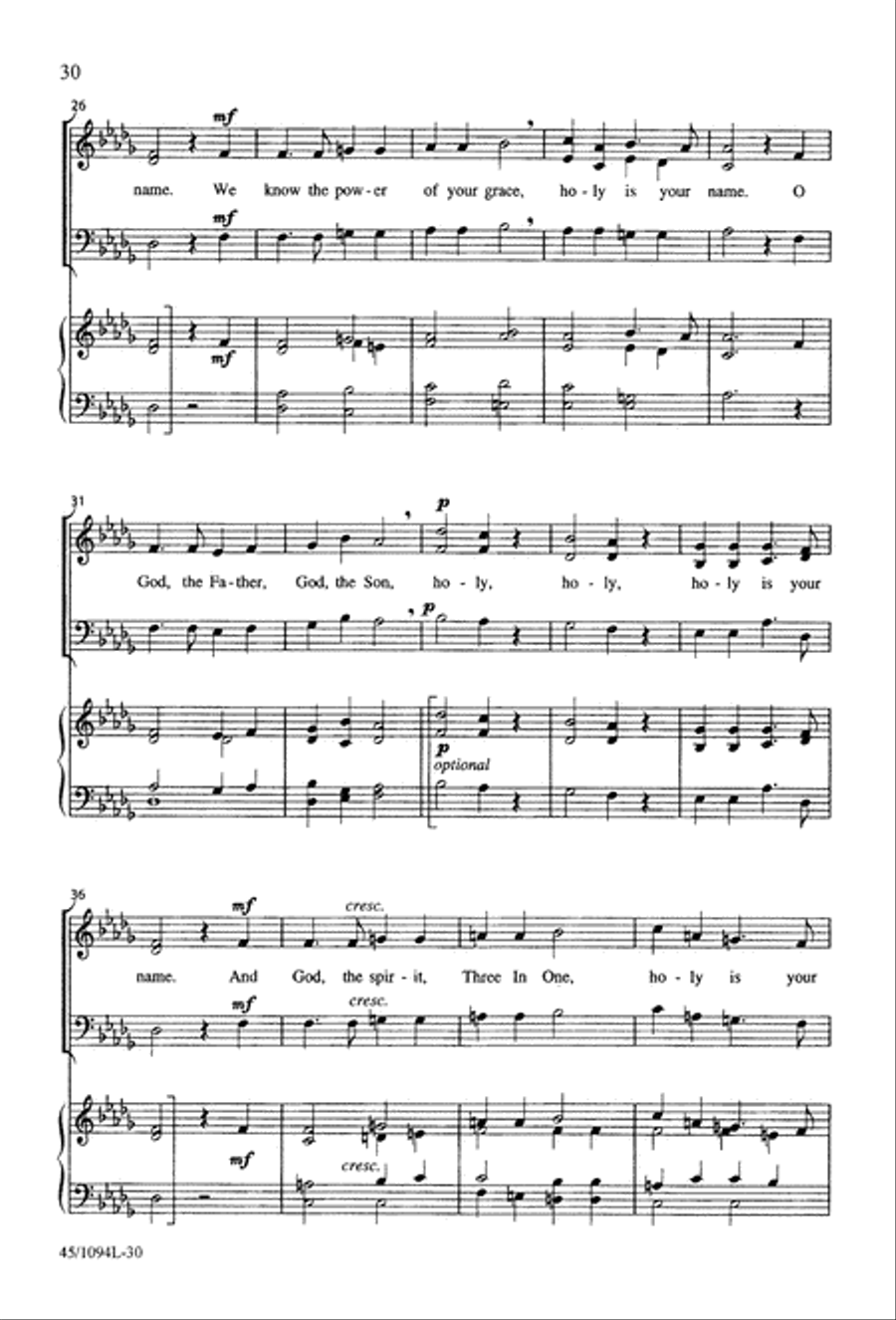 10 Anthems for about 10 Singers Unison Choir scores gallery preview page 31