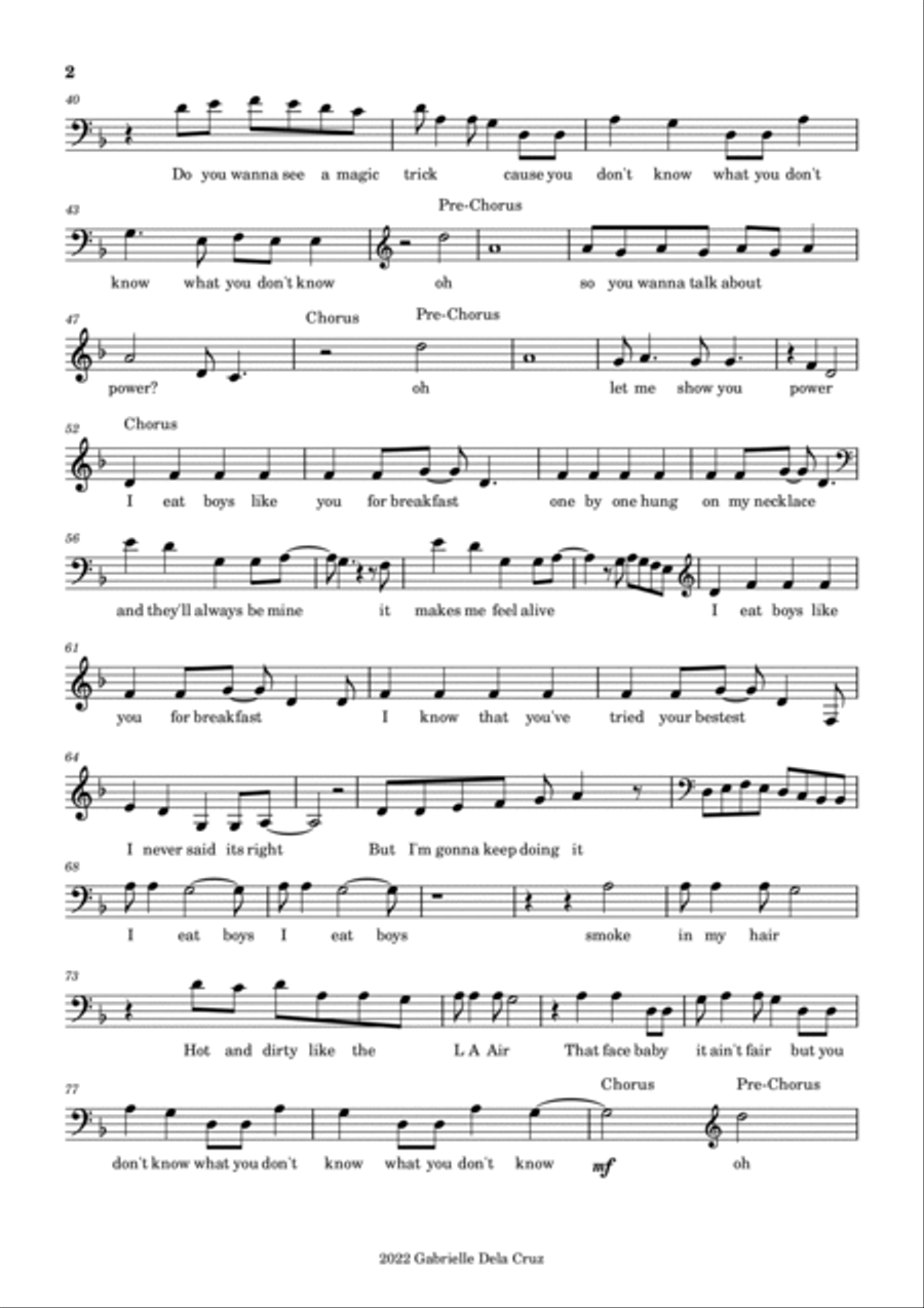 Breakfast Cello Solo scores gallery preview page 2
