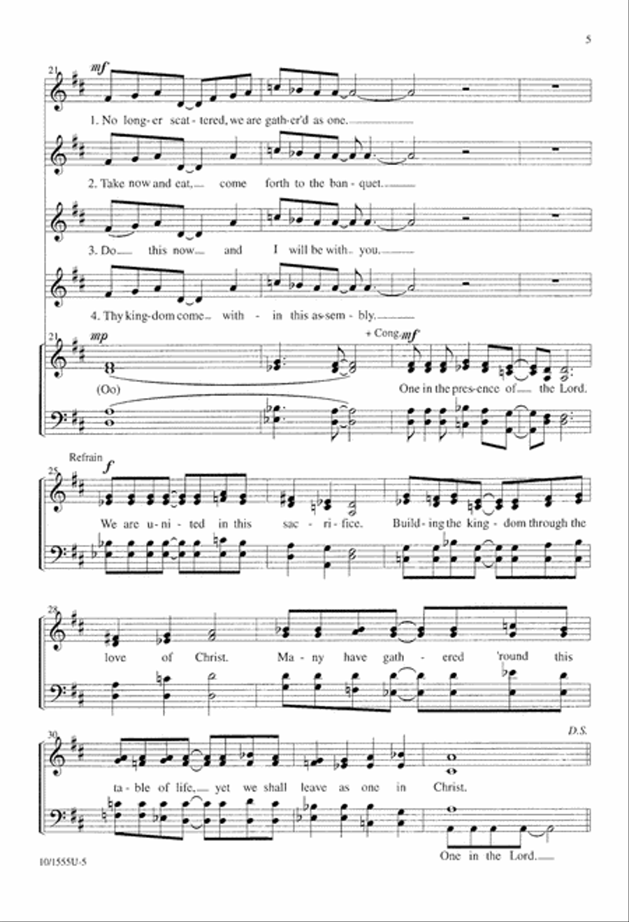 One in the Presence One in the Presence 4-Part scores gallery preview page 5