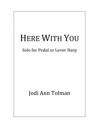 Book cover for Here With You, Harp Solo