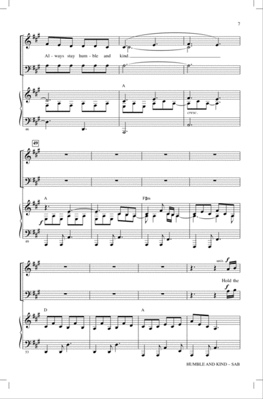 Humble And Kind Humble And Kind 3-Part scores gallery preview page 6