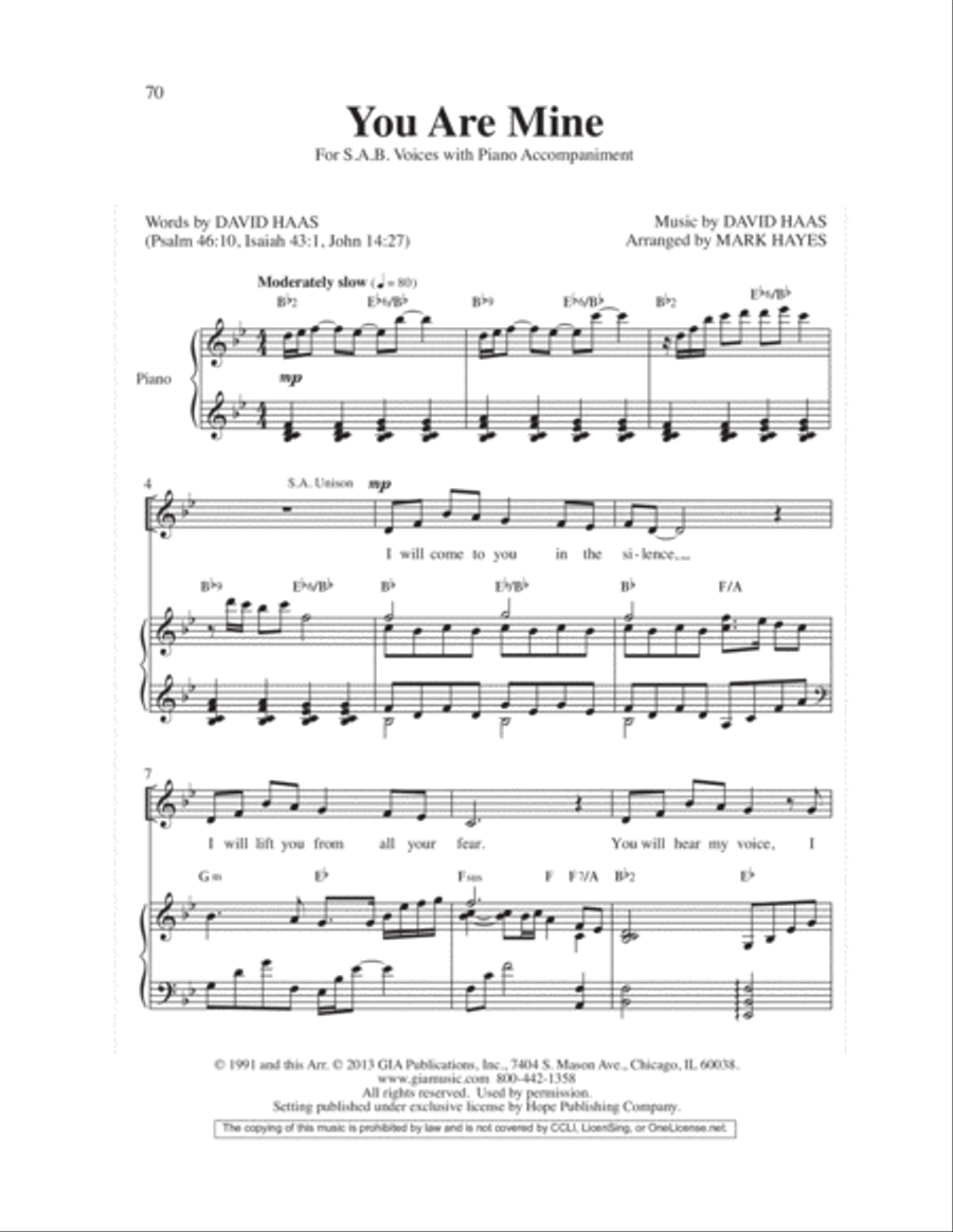 Easy Anthems, Vol. 3 3-Part scores gallery preview page 73