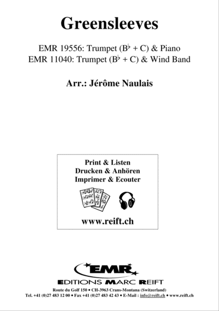 Greensleeves Greensleeves Trumpet Solo scores gallery preview page 2