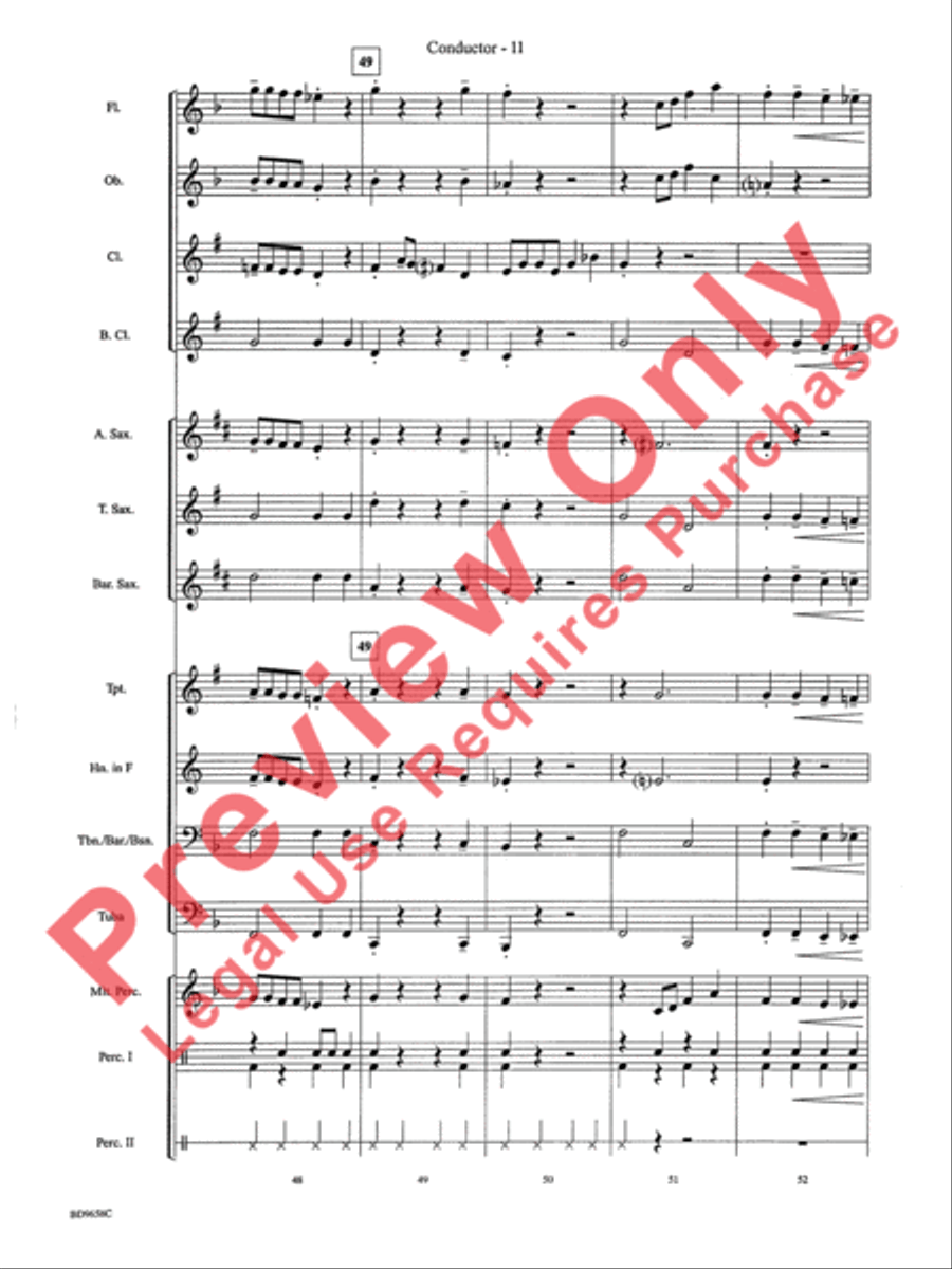 Clarinet Jive Concert Band scores gallery preview page 14