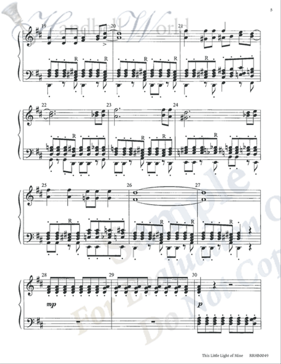 This Little Light Of Mine 5-Octaves scores gallery preview page 4