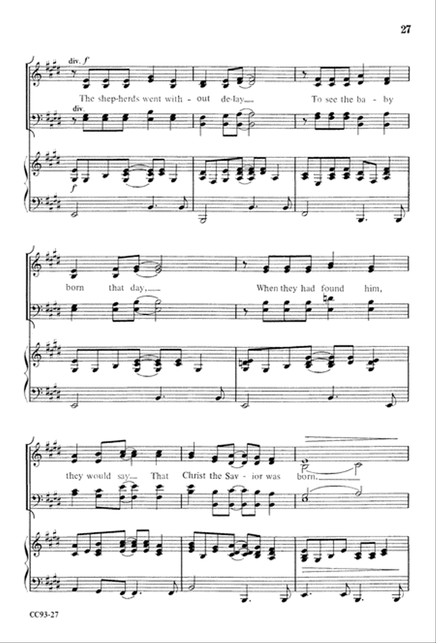 Jesus Is Born Jesus Is Born 4-Part scores gallery preview page 29