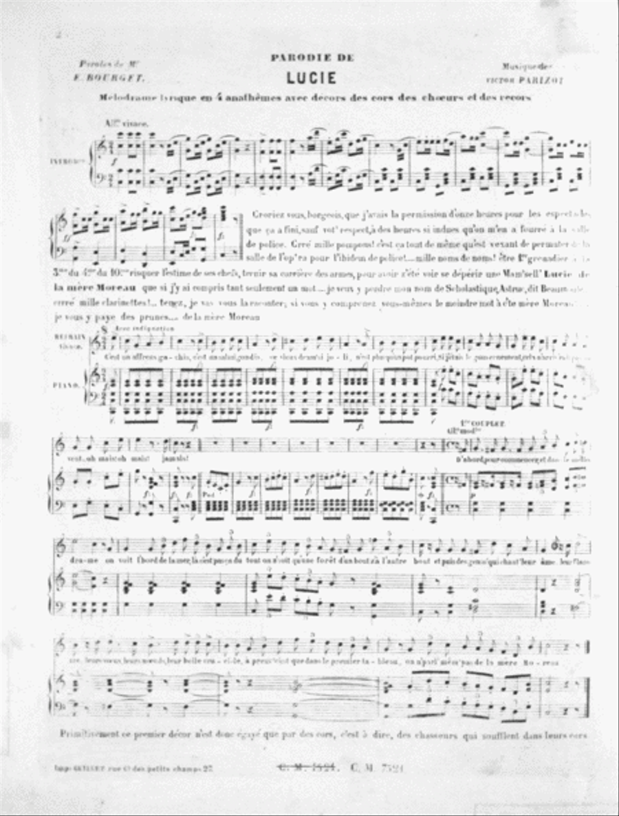 Parodie De Lucie Voice scores gallery preview page 2