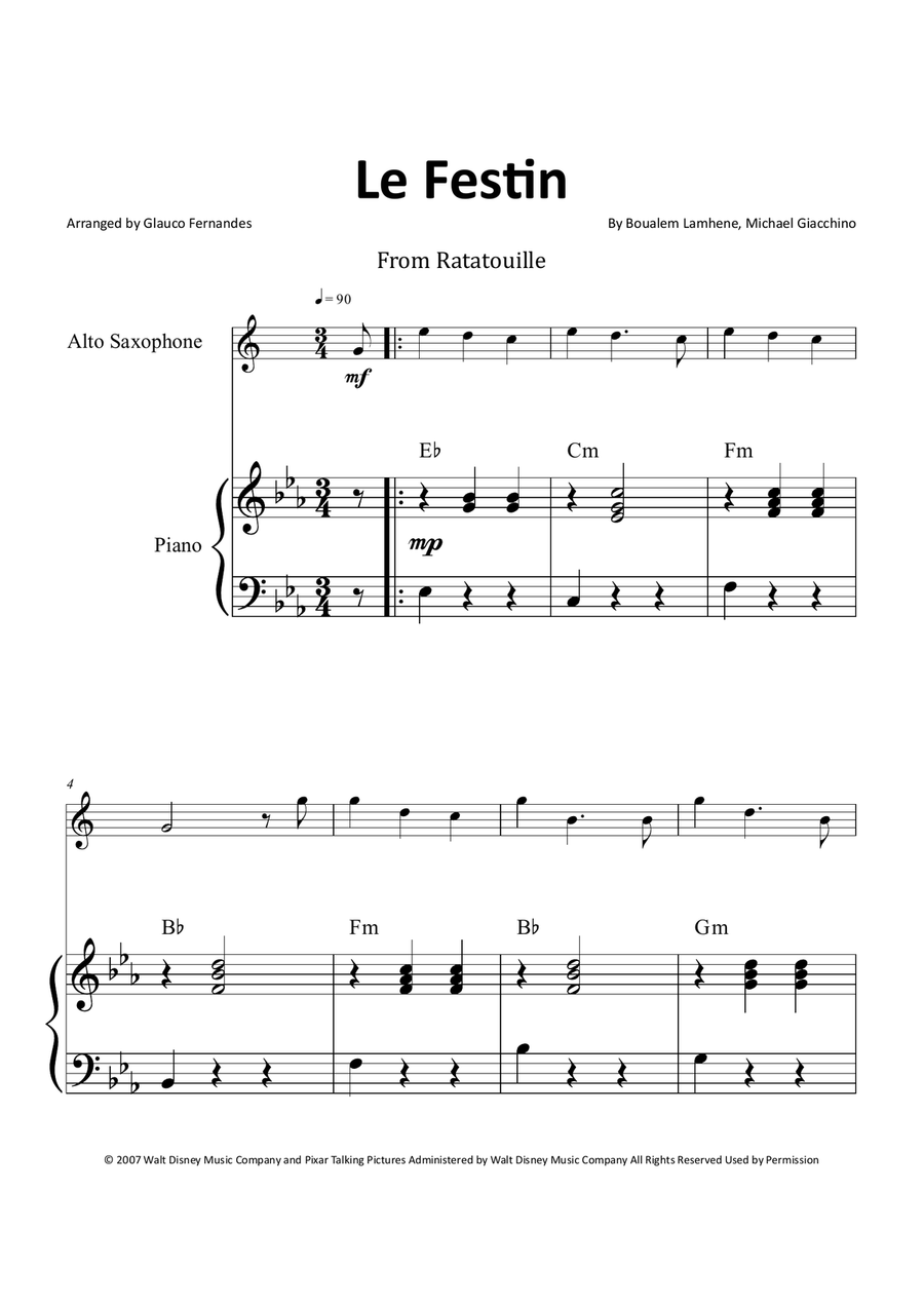 Le Festin Chamber Music scores gallery preview page 1