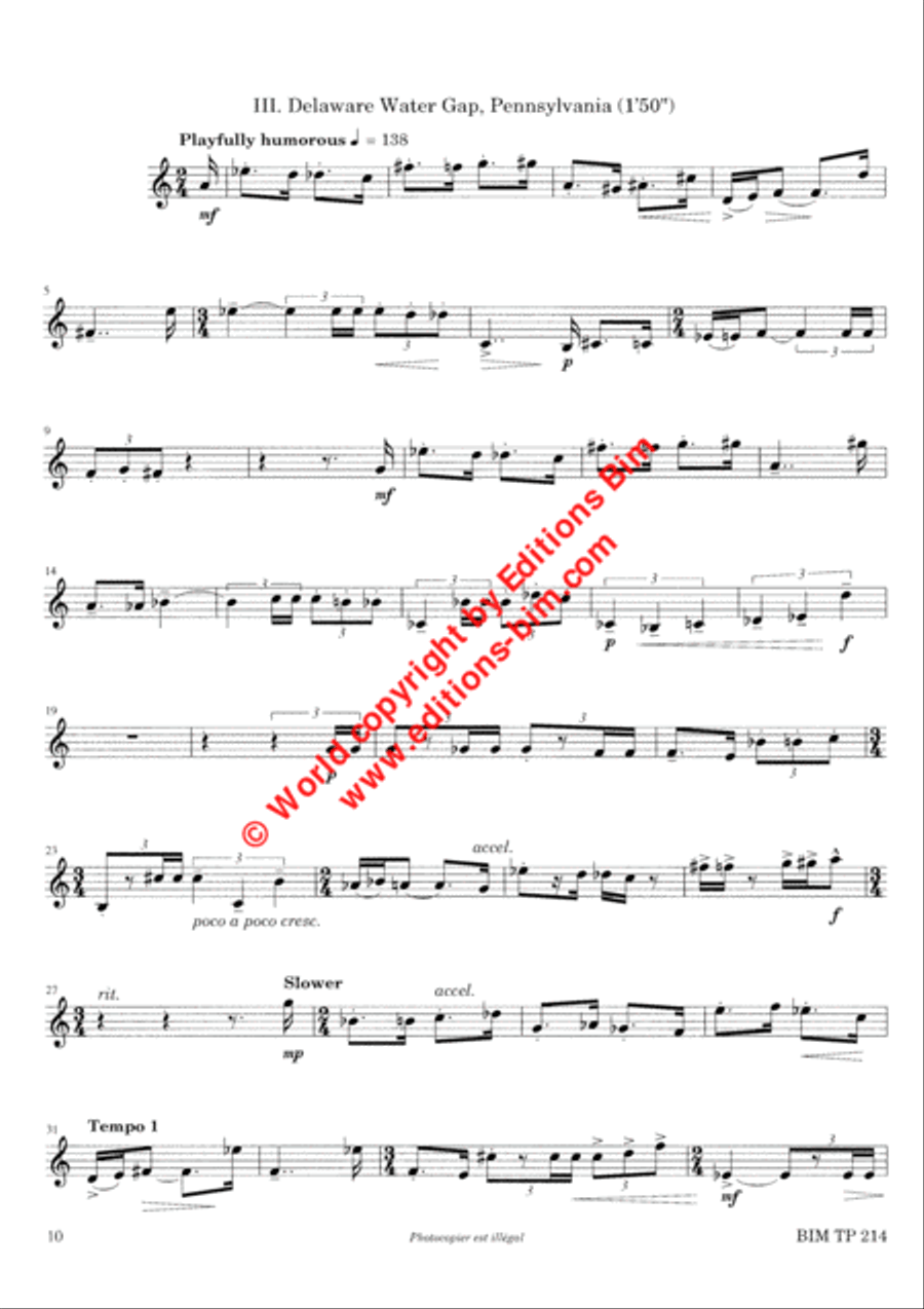 Notes from Faraway Places Trumpet Solo scores gallery preview page 5