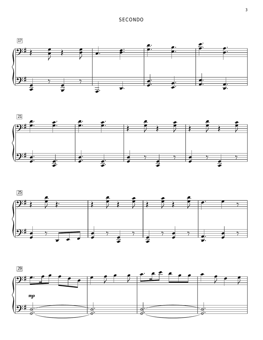 Meryton Townhall (from Pride And Prejudice) (arr. Carol Klose) Piano Duet scores gallery preview page 3