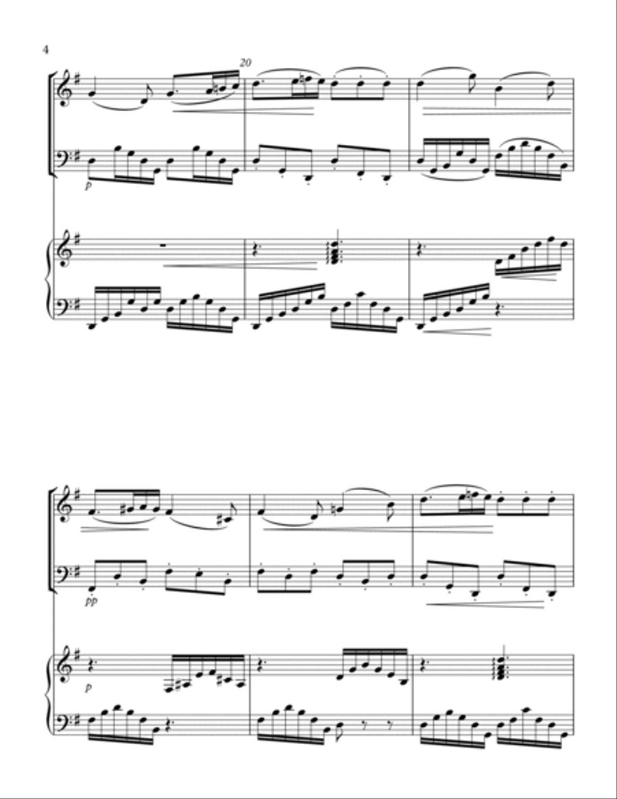 Barcarolle Trio Small Ensemble scores gallery preview page 4