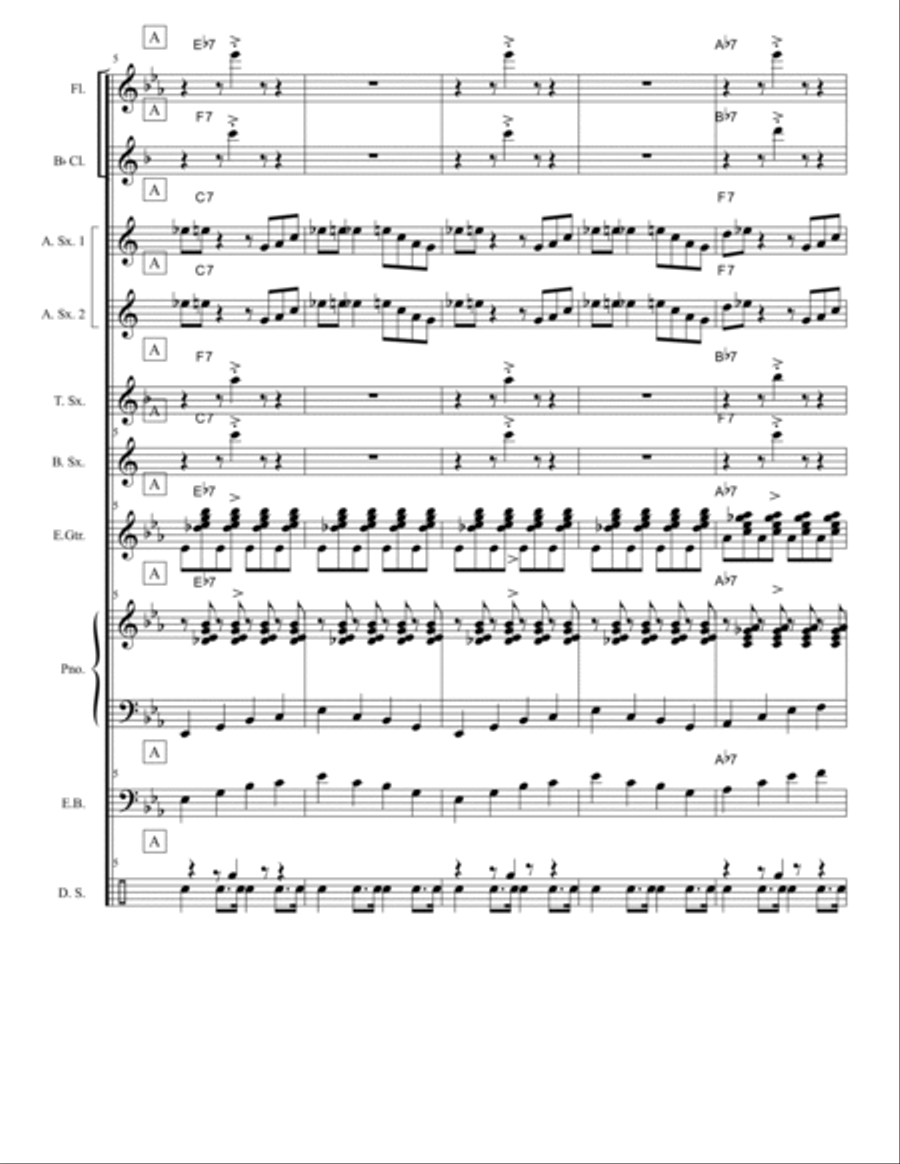 WILSON'S BOOGIE WOOGIE Large Ensemble scores gallery preview page 3