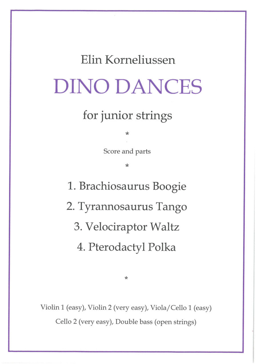 Dino Dances for junior string orchestra String Orchestra scores gallery preview page 1