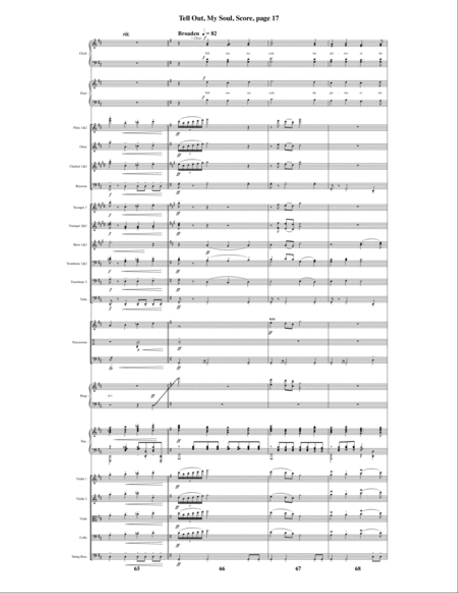 Tell Out, My Soul Tell Out, My Soul Choir scores gallery preview page 18