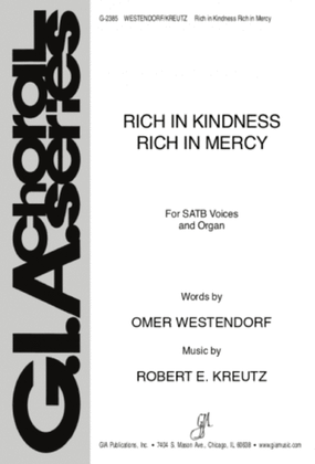 Book cover for Rich in Kindness, Rich in Mercy