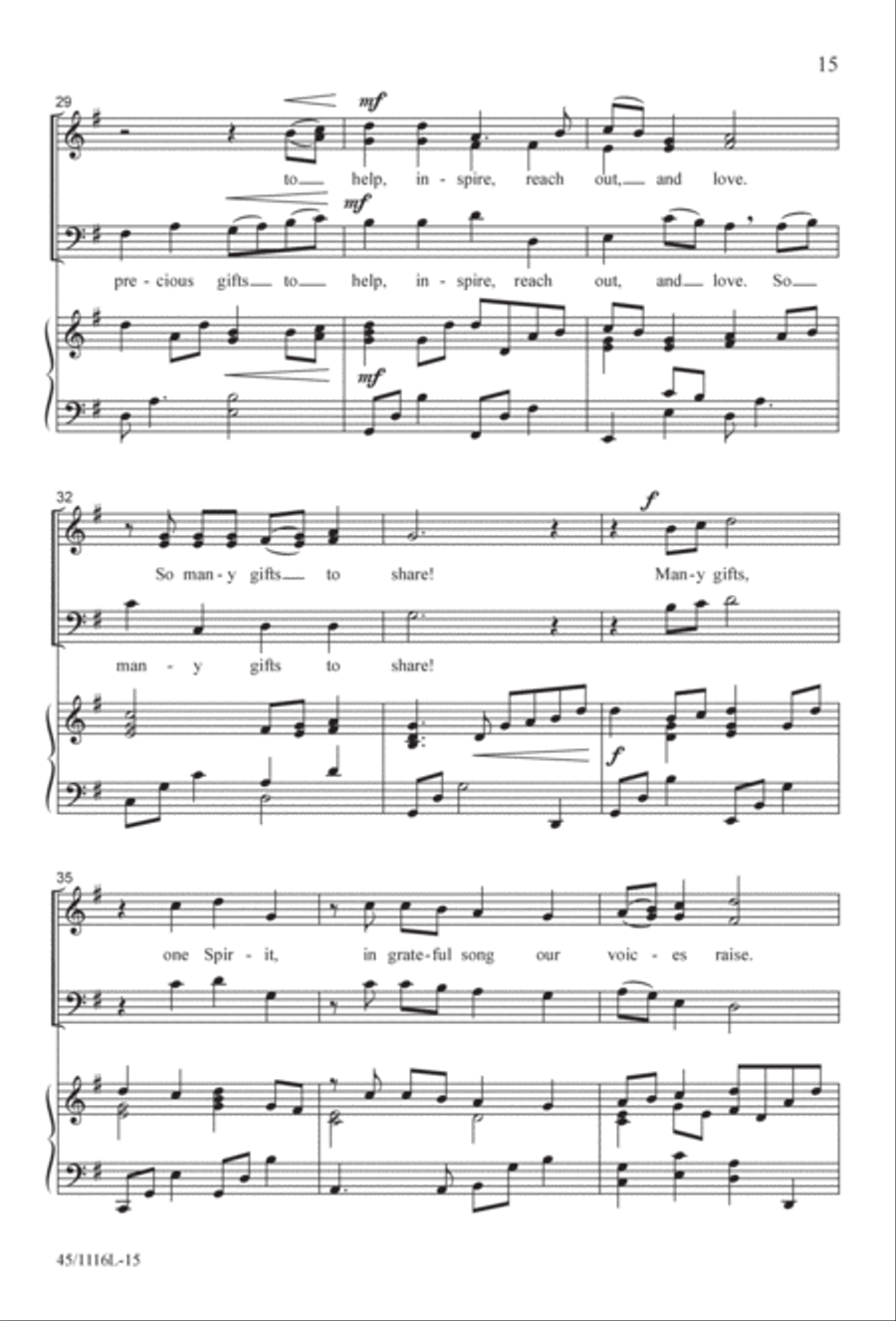 12 Anthems for about 12 Singers 3-Part scores gallery preview page 16