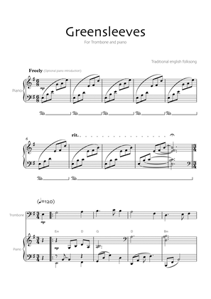 Greensleeves (Trombone and piano)