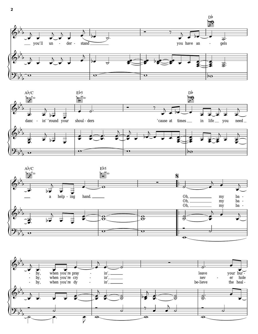 Come To Jesus Piano, Vocal, Guitar scores gallery preview page 2