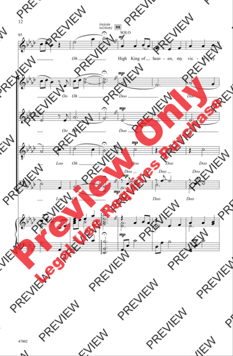 Be Thou My Vision Be Thou My Vision 4-Part scores gallery preview page 12