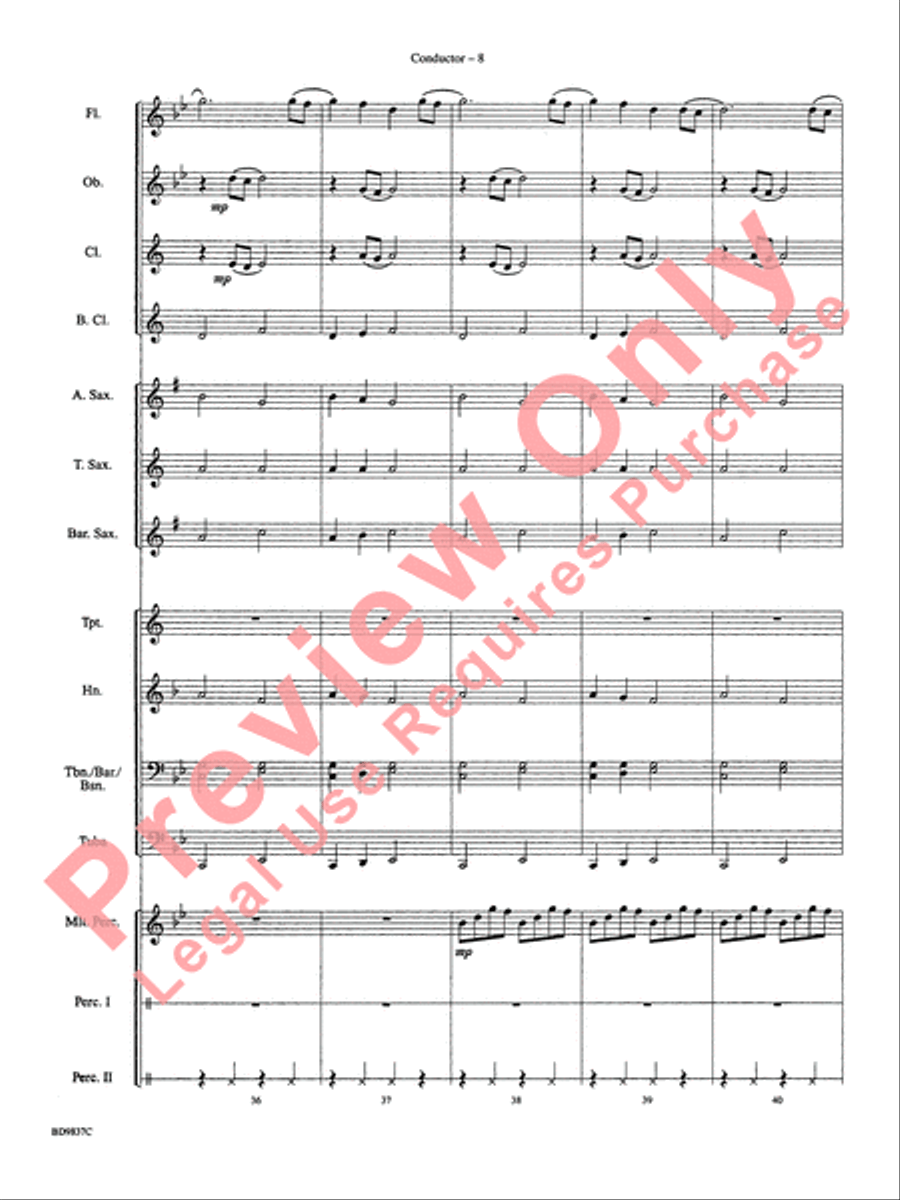 The Rings of Saturn The Rings of Saturn Concert Band scores gallery preview page 11