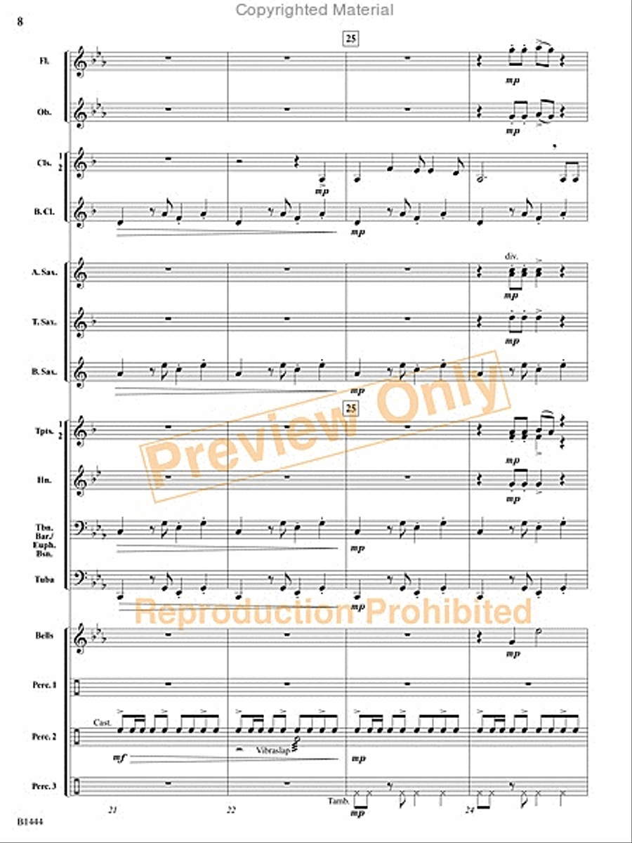 Tango Bells Concert Band scores gallery preview page 20
