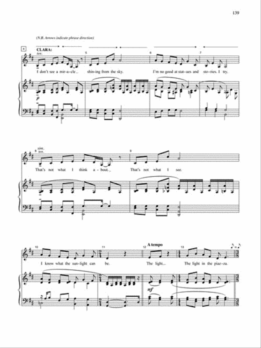 The Light in the Piazza Piano, Vocal scores gallery preview page 7