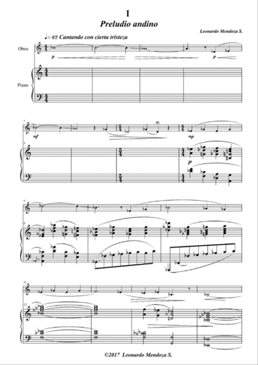 Suite Peruana Chamber Music scores gallery preview page 3
