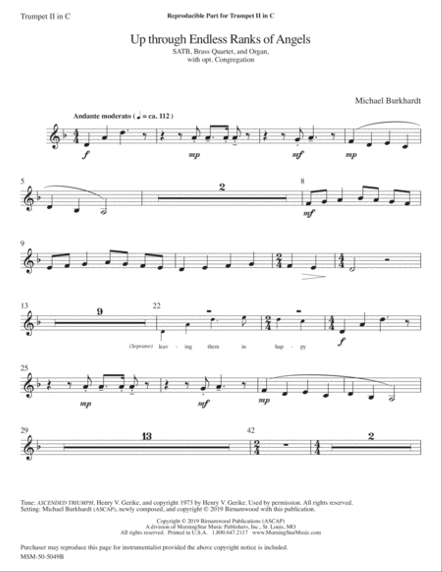 Up Through Endless Ranks of Angels Choir scores gallery preview page 5