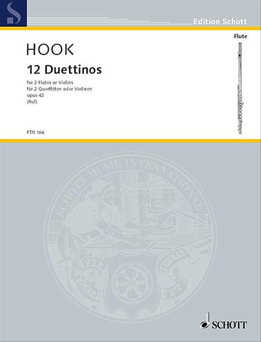 12 Duettinos, Op. 42 Flute scores gallery preview page 1