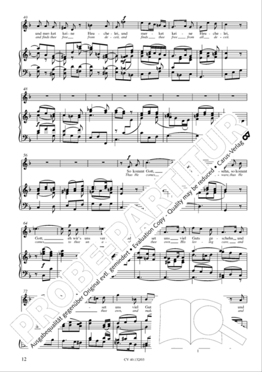 All those who seek God's sov'reign guidance (Wer nur den lieben Gott lasst walten) 4-Part scores gallery preview page 13