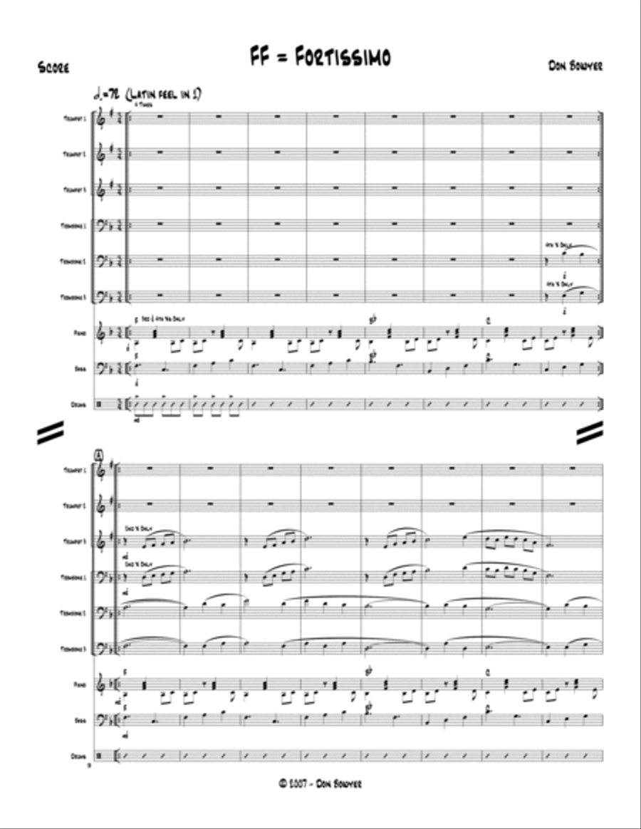 FF = Fortissimo