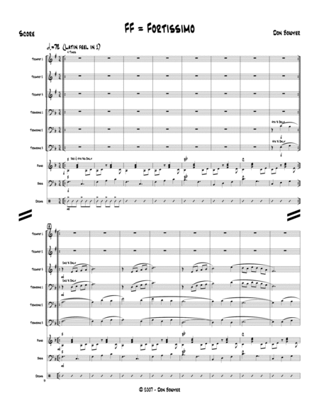 FF = Fortissimo Trombone - Digital Sheet Music
