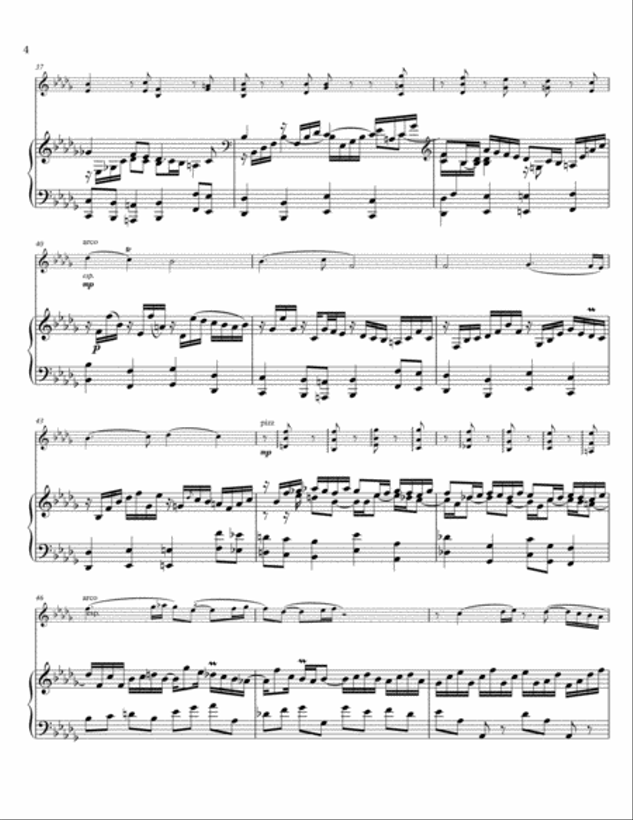 Prelude and Burlesque for Violin & Piano, op. 35 Violin scores gallery preview page 4