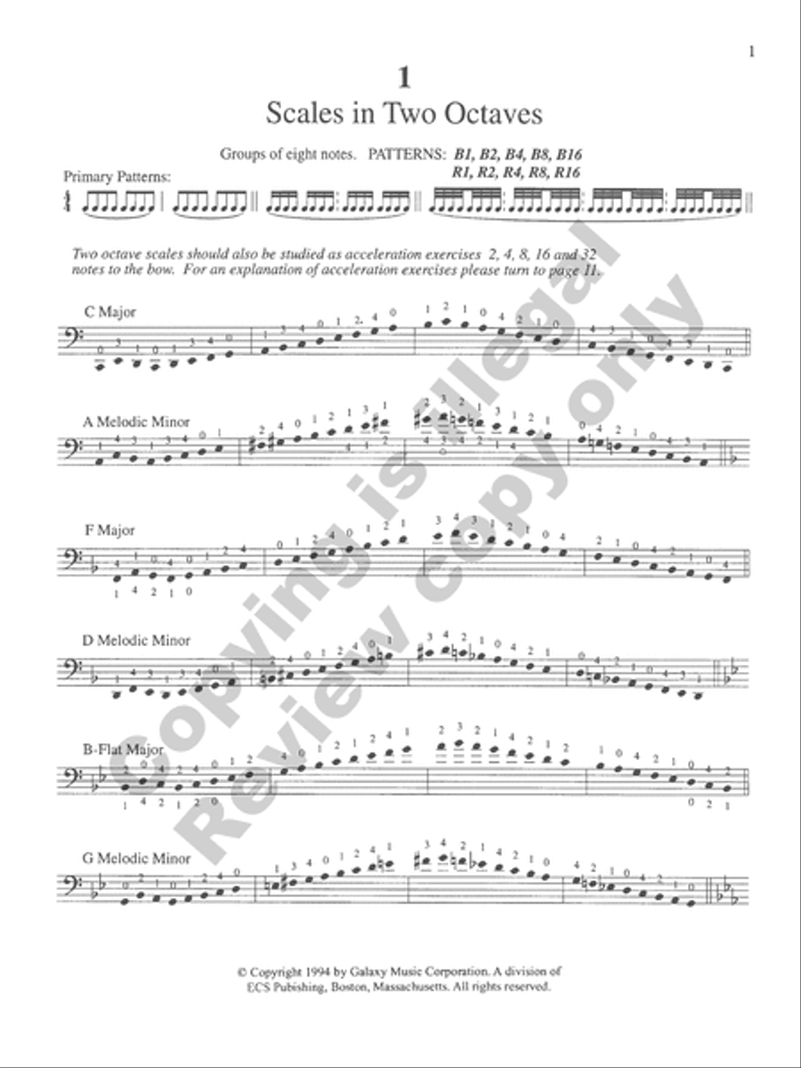 The Galamian Scale System for Violoncello (Volume 1)