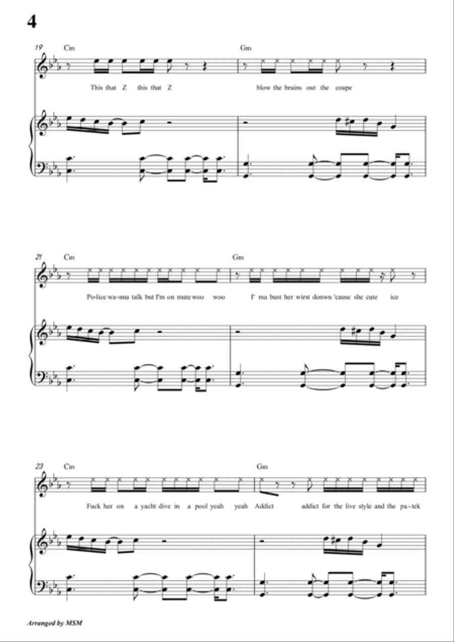 I'm Fine (feat. Travis Scott) Voice scores gallery preview page 6