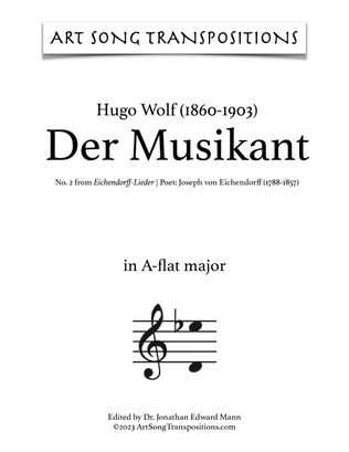 WOLF: Der Musikant (transposed to A-flat major)