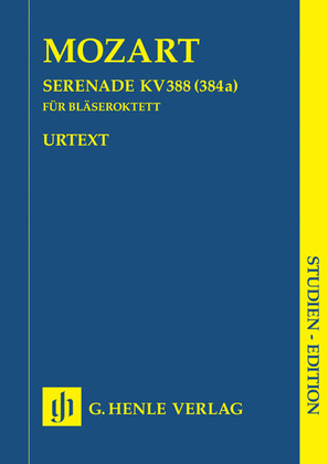 Book cover for Serenade in C minor K388 (384a)