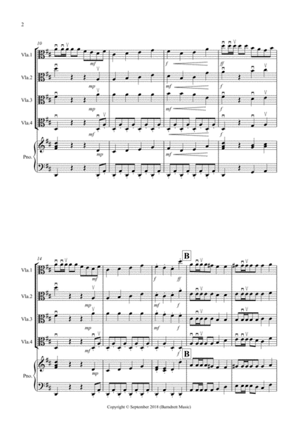 Trepak (Fantasia from Nutcracker) for Viola Quartet image number null