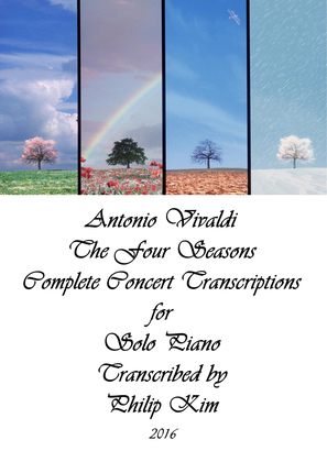 Book cover for Antonio Vivaldi The Four Seasons Complete Concert Transcriptions for Solo Piano
