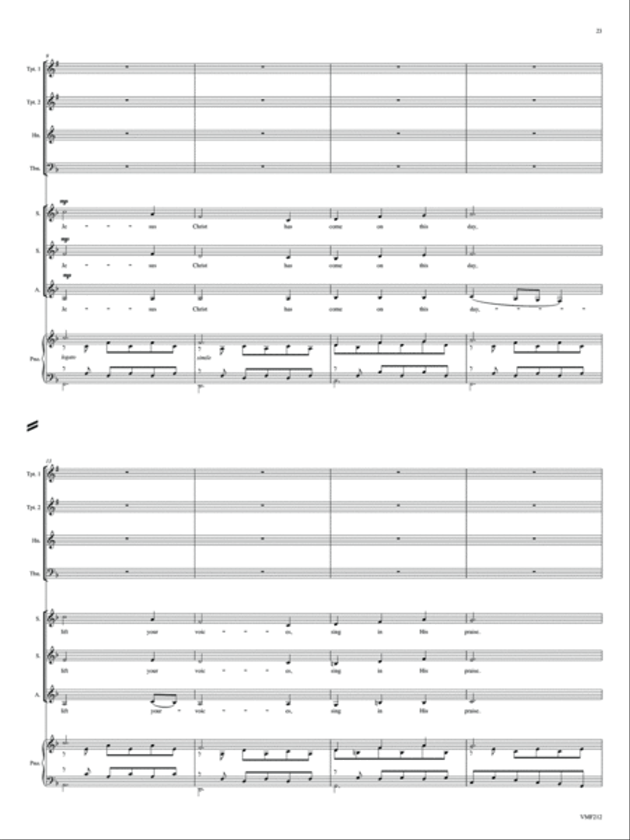 Three Christmas Cantatas 4-Part scores gallery preview page 9