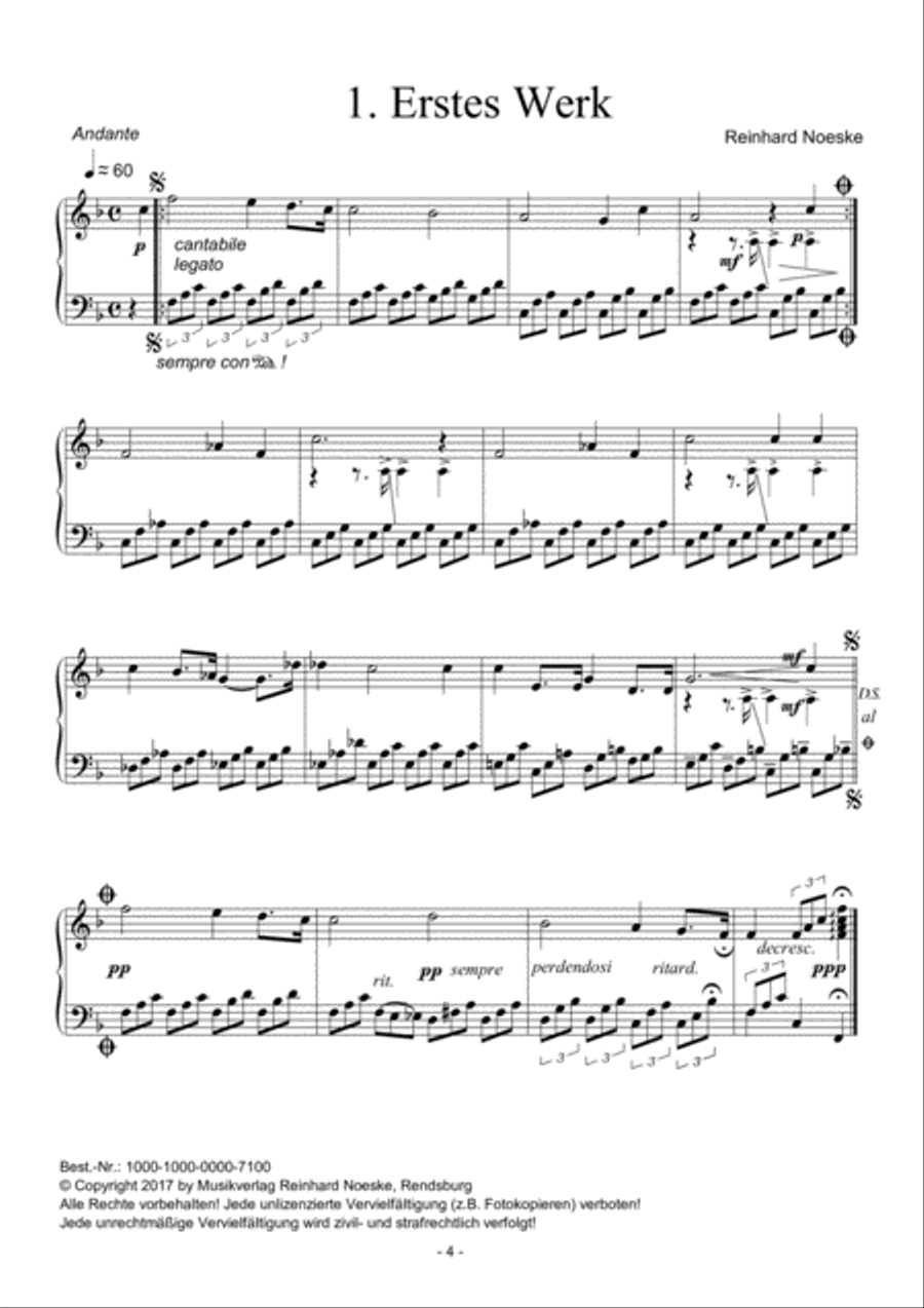 Erste kleine Klavierstücke/First Little Piano Pieces Piano Solo scores gallery preview page 6